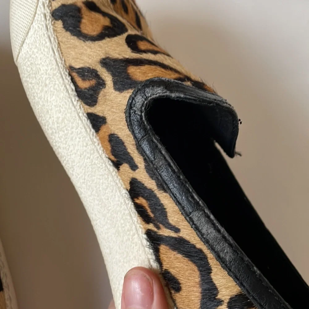 Sam Edelman Leopard Calf Hair Slip-ons